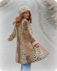1960s Snow Leopard Faux Fur Swing Coat