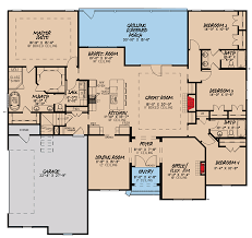 One Story 4 Bed House Plan With Bonus