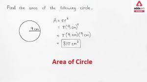 Area Of A Circle Formula With Radius
