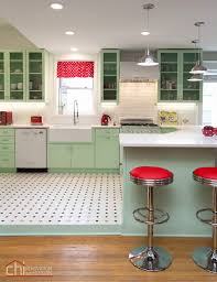 a 1950s retro chicago kitchen