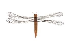 Large Wire Wing Dragonfly Wall Art