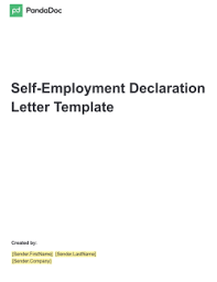easy to use self employment declaration