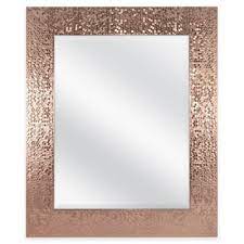 rectangular sequin mirror in copper