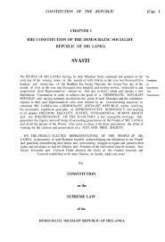 constitution of sri lanka 