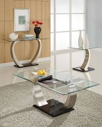 Alena Modern Chrome Glass Coffee Table