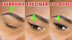 how to do your eyebrows eyeliner and
