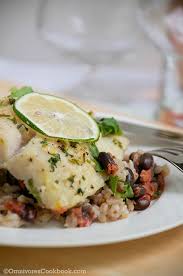 fish with black beans and rice