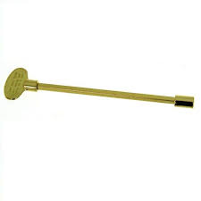 Hpc Fire 8 Inch Polished Brass Valve Key For 1 4 Inch And 5 16 Inch Sockets