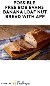 bob evans banana loaf nut bread