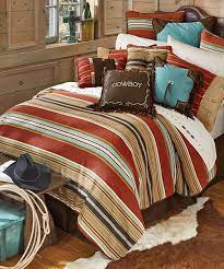 striped western bedding cowbooy