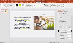photo transpa in powerpoint quickly