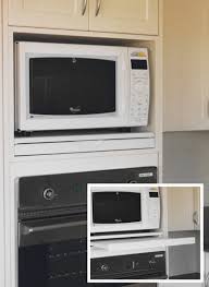 microwave stealth shelf by compass kitchens