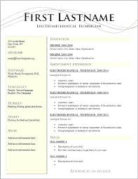 Resume Layout Examples Cool Resume Layout Template Sample Resume
