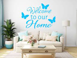 welcome to our home sticker wall vinyl