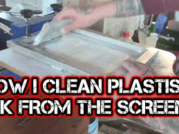 how to clean plastisol ink from your