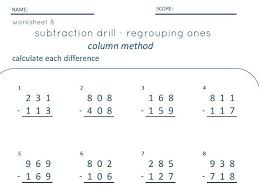 Gain e gain complete access to the largest collection of worksheets in all. Three Digit Subtraction With And Without Regrouping Set Of 3 Teaching Resources