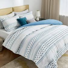 Bedsure Blue Twin Comforter Set Boho