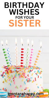 best birthday wishes for sister for
