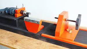 a drill powered wooden lathe