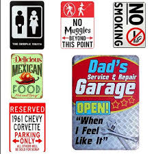 best vintage metal signs garage gas