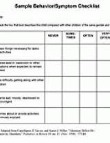 Behavior Checklist For Children Printable Familyeducation