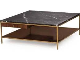 .square marble coffee table size:36*36,dia24 can be customed eage:eased/flat shape:square, also can be customized. Sonder Distribution Copeland Black Nero Marquina Marble With Walnut Brass 36 Wide Rectangular Coffee Table Rd0801206