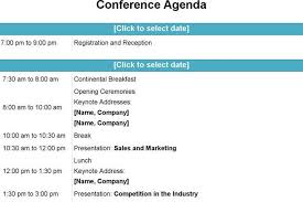 3 Conference Agenda Template Free Download