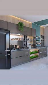 Long expanses of white caesarstone countertops are warmed up by the island's walnut base and the oak floors. 52 Most Beautiful Modern Kitchen Cabinets Ideas 47 Fieltro Net Modern Kitchen Cabinet Design Contemporary Kitchen Design Kitchen Design