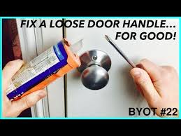 How To Fix A Loose Door Handle Diy