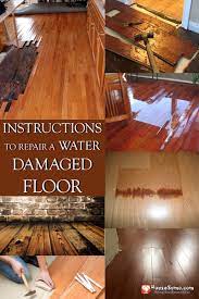 how to repair water damaged floor a