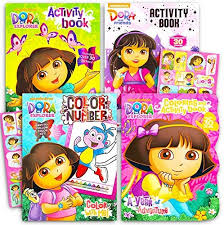 The show is designed to actively in each episode, dora invites young viewers to join her on an adventure or an exploration with a clearly defined goal at the end. Dora The Explorer Coloring Book Super Set 3 Dora Coloring Books With Bonus Sticker Bundle Dora And Friends Party Supplies Buy Online At Best Price In Uae Amazon Ae