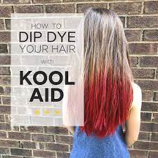 Rinse it off when you are done, and it should be gone. Kool Aid Hair Dye Home Again Creative