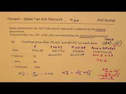 how to calculate the ta gst pst and