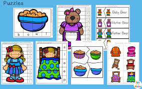 There was a great big papa bear, a medium size momma bear, and little. Goldilocks And The Three Bears Printable Pack Fun With Mama