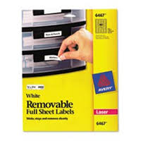 Avery 6467 Removable Laser Multi Purpose Labels