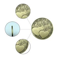 metal coin valentine souvenir gifts