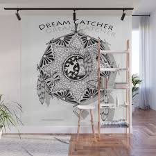 Zentangle Dreamcatcher Wall Mural By