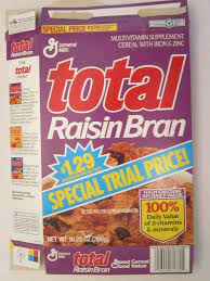 empty general mills cereal box 1993