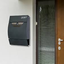 homcom wall mounted mail box post