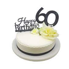 Mark this incredible occasion with a fully personalised 60th birthday cake. Elegant Birthday Cake David S Bakery