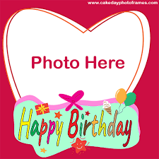 You can make happy birthday photo frame card instantly and freely from happy birthday photo frame card is decorated with multiple hearts. Online Birthday Card Maker With Photo Cakedayphotoframes
