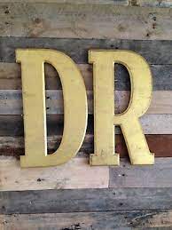 Sign Gold Letters Wall Art