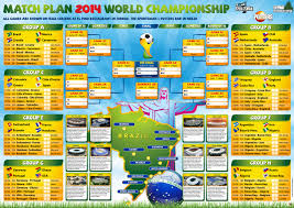 Fifa World Cup 2014 Brazil Fixtures Groups Time Table With