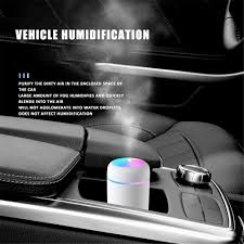 Aijia Ultrasonic Turning Color Cup Humidifier USB Diffuser for Aroma in  Home Office Car with Rainbow Light LED - Máy tạo ẩm