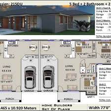 Duplex House Plans 5 Bedroom Duplex