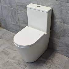 The standard height toilets are ideal for short people or children and beneficial to taller people to comfort height toilets with ergonomic design and dual flush systems ensure comfortable and. Christie Short Projection Rimless Comfort Height Toilet Wc Ebay