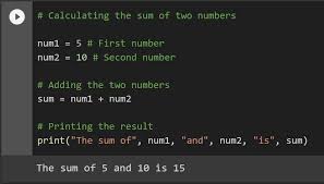 how to add two numbers in python 6