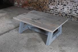 A Frame Rustic Pine Top Coffee Table
