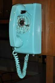 1960 Dial Wall Phone Telefone Antigo