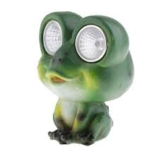 beautiful green frog garden sculpture